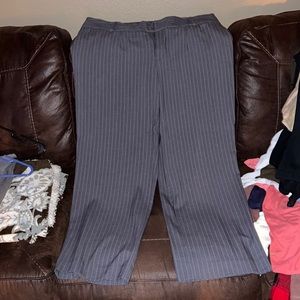 Brown pinstripe Merona slacks. Size 18W.